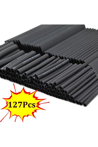 Choice 127pcs 7 Sizes Set Heat Shrink Tubing Ratio 2:1 Heat Shrink Electrical Wire Cable Wrap Assortment...
