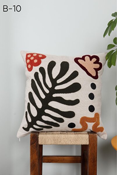 BY DİLEK ÇETİN ACCESSORY Linen Antibacterial Throw Pillow