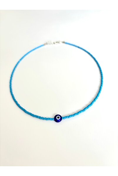 Myra Minimal Mavi Kum boncuk Nazar kolye