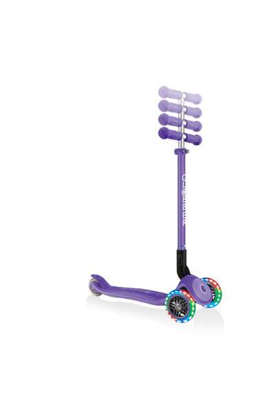 Globber Primo Plus Katlanabilir Işıklı Scooter - Mor