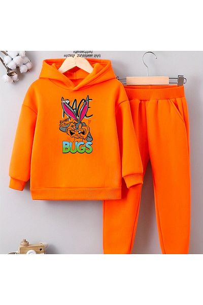 BENROMA Colorful Bugs Printed Children's Tracksuit Set - Unisex Oversize Fit