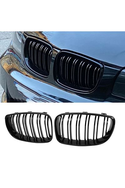 Choice For Bmw E81 E87 E82 E88 128i 130i 135i Car Front Bumper Kidney Grille Racing Grills Grilles Gloss...
