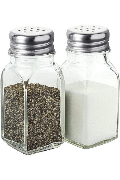 STOREMAX Stylish Modern Salt and Pepper Bowl Set - Kitchen and Tableware Seasoning Set of 2