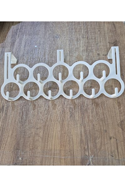 Morza 10 Askılı Plastik Kapı Arkası Askılık Beyaz-1 Adet