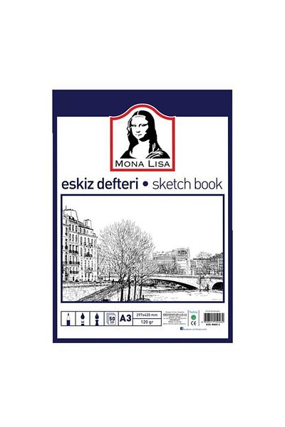 Monalisa Mona Lisa Sketchbook - A3, 120 Gr.50 Yp.SKETCH BOOK