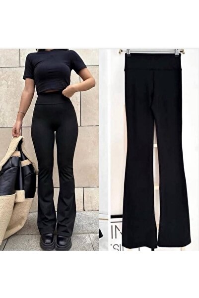 Store Yüksek Bel Toparlayıcı İspanyol Paça Tayt