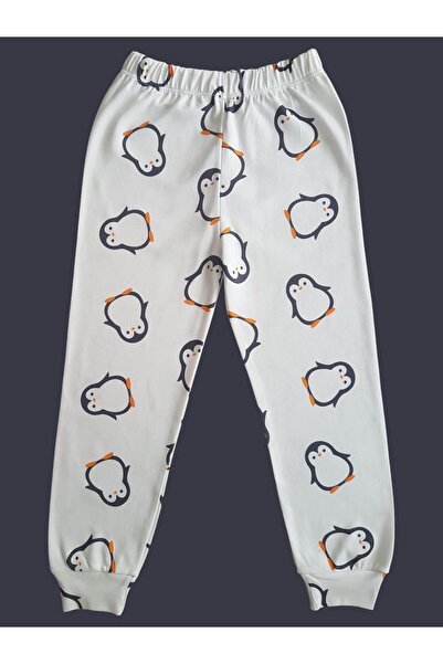 Çamaşır Bahçesi Uzun Kollu Desenli Çocuk Pijama Takım #baskılıçocukpijamatakım #çamaşırbahçesi #penguen2desenpijama