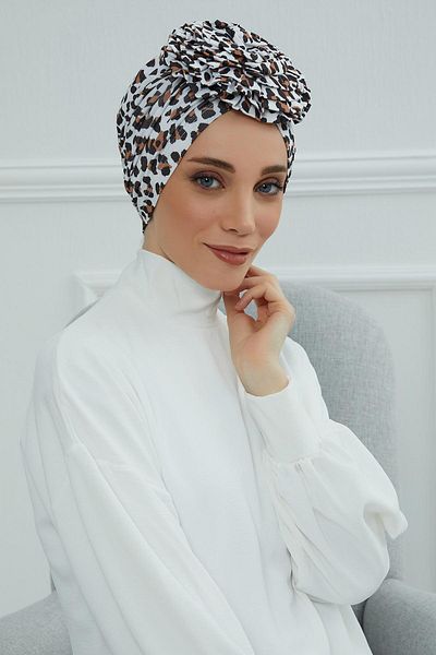 Aisha's Design Combed Cotton Patterned Rose Bonnet - B-21yd