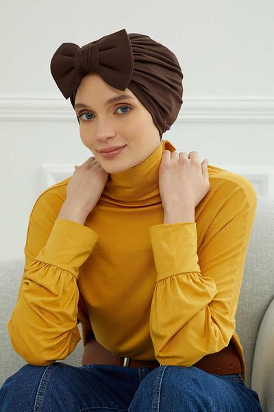 Aisha's Design بونيه قطن ممشط على شكل فراشة موديل B-27