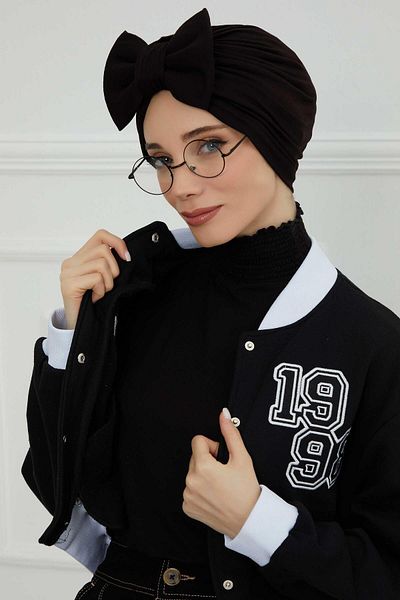 Aisha's Design بونيه قطن ممشط على شكل فراشة موديل B-27