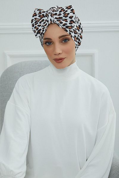 Aisha's Design Giant Bow Patterned Bonnet - B-11Yd