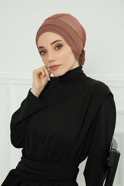 Aisha's Design موديل B-74 بونيه قطني ممشط