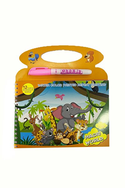 Magic Water Orman Dünyasıı Water Painting - Sihirli Özel Kalem Ile Boyama Kitabı