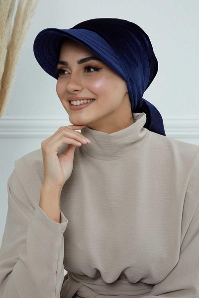 Aisha's Design باندانا قناع مخملي - بونيه، b-71k