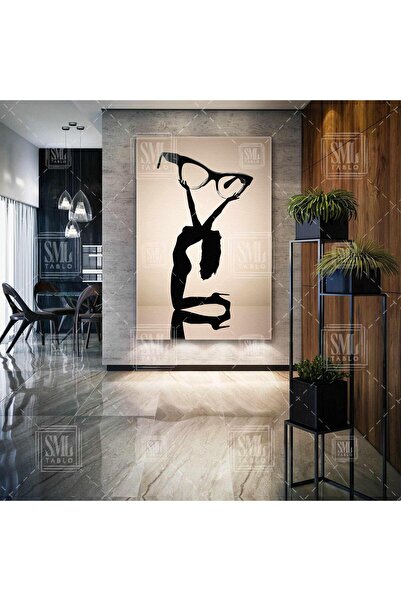 SML TABLO Siyah Cat Eye Kemik Gözlük Topuklu Ayakkabılı Model Optik Dikey Kan...