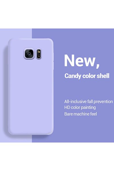 Choice Light Purple For Samsung S7 Edge Case Matte Silicone Back Cover Phone Cases