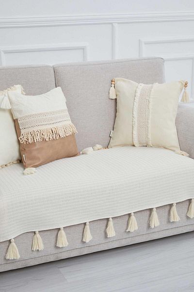 Aisha's Design 90X155 cm Tufted Sofa Cover - Ko-21Ik