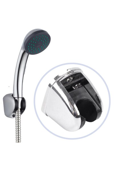 Go İthalat Plastik Duş Başlığı Fiskiyesi Hortumu Askısı Mafsal Tutacak (5314)