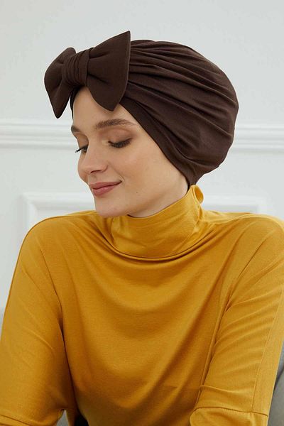 Aisha's Design بونيه قطن ممشط على شكل فراشة موديل B-27