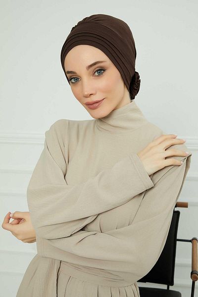 Aisha's Design موديل B-74 بونيه قطني ممشط