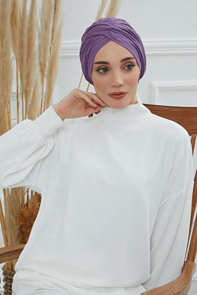 Aisha's Design Hijab Bonnet,B-9,Purple 2