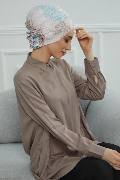 Aisha's Design Patterned Cross Rose Bonnet,B-26YD