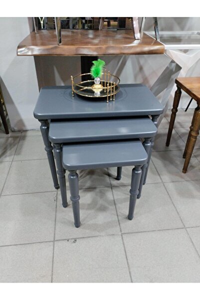 masif 3 LÜ ZİGON SEHPA LAKE ANTRASİT