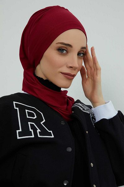 Aisha's Design عمامة قطنية ممشطة جاهزة - HT-96, HT-96
