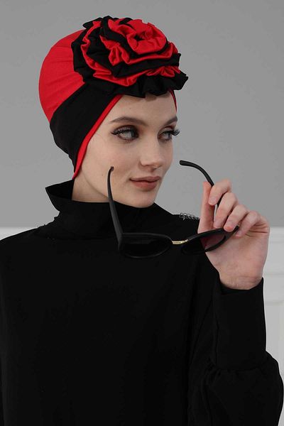 Aisha's Design Colorful Rose Bonnet - Double Design, b-28