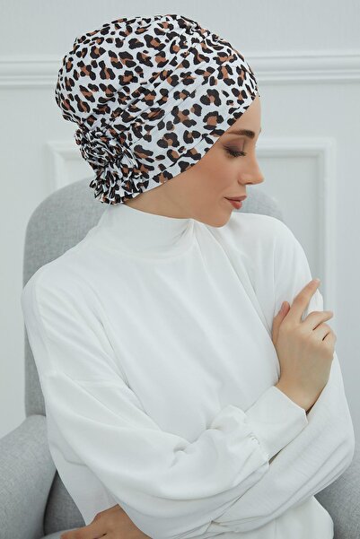 Aisha's Design Patterned Cross Rose Bonnet,B-26YD