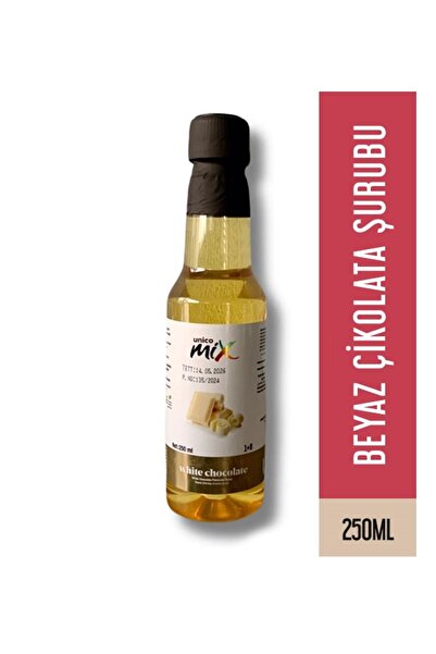 Unicomix Beyaz Çikolata Şurup Pet Şişe 250 ml