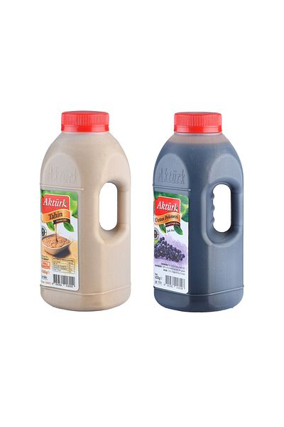 Aktürk Tahini 500 Gr + Grape Molasses 650 Gr Set of 2