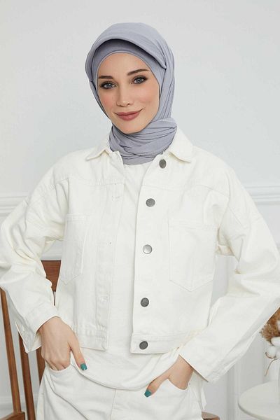 Aisha's Design Combed Shawl with Visor, SS-1