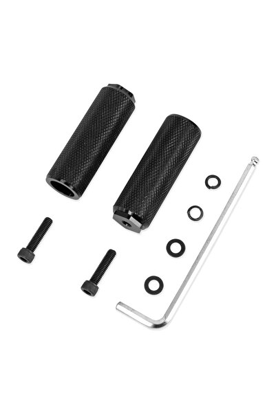 Choice دواسات خلفية سوداء مانعة للانزلاق لسكوتر M365 1S Pro Pro 2 الكهربائي، وسادة استراحة للقدمين الخلفية...