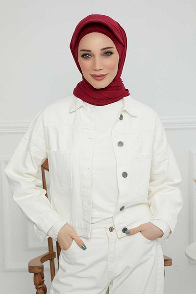Aisha's Design Combed Cotton Visor Shawl - SS-1