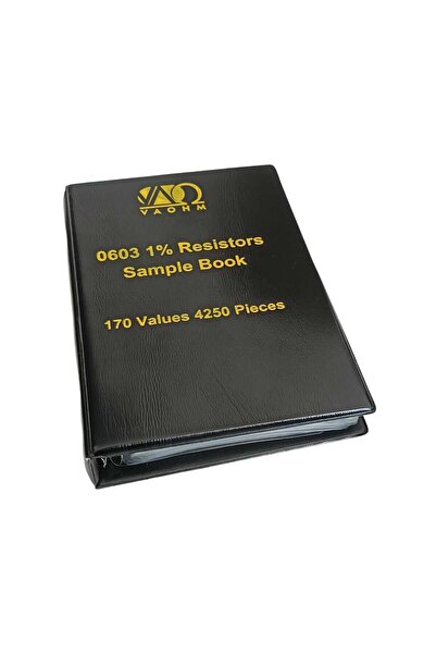ELEKTROMALL 0603 Smd Direnç Seti/kitabı/defteri 170 Çeşit 4250 Adet %1