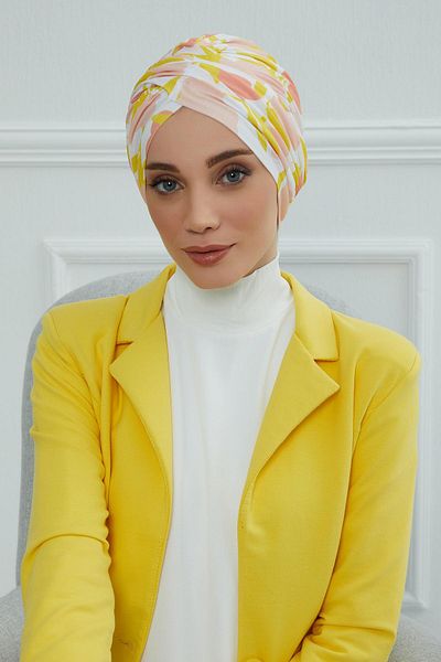 Aisha's Design Patterned Hijab Bonnet - B-9yd Model