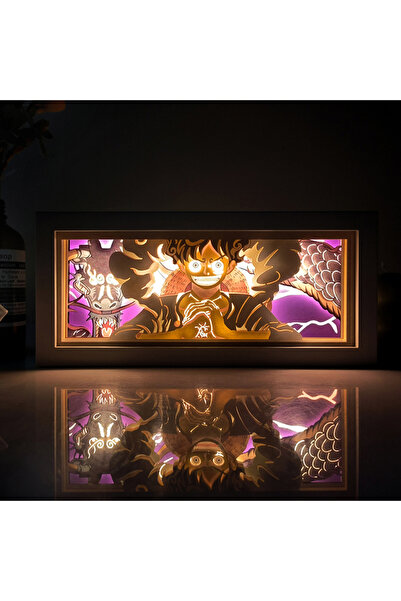 Choice1 صندوق إضاءة ظل ورقي من سلسلة أنمي ون بيس، يعمل بجهاز تحكم عن بعد من ب...