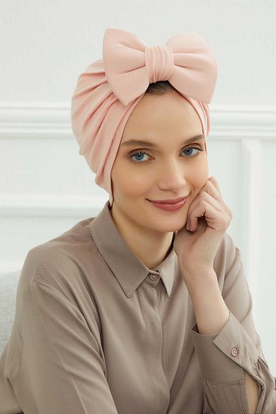 Aisha's Design بونيه قطن ممشط على شكل فراشة موديل B-27