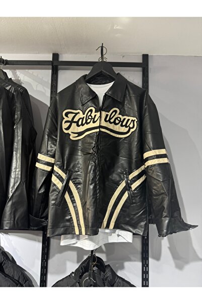 Butik erkek fabulous deri ceket