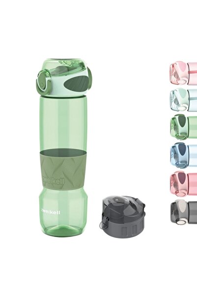 zweikell Rezon Switch Emerald Green Bpa Içermez 650 ml Tritan Kırılmaz Suluk-su Matarası - Yedek Kap