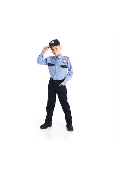 vyloo Cămașă albastră pentru băiat ținută de poliție