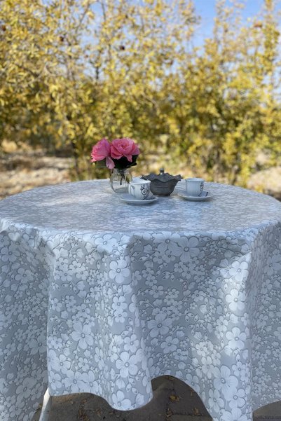 Pimula home Pvc Non-Slip Fiber-Based Erasable Oilcloth Tablecloth 158-B