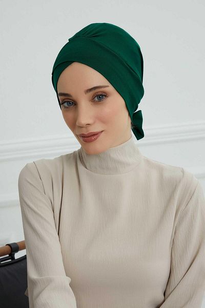 Aisha's Design Belted Combed Cotton Bonnet - B-31 Model
