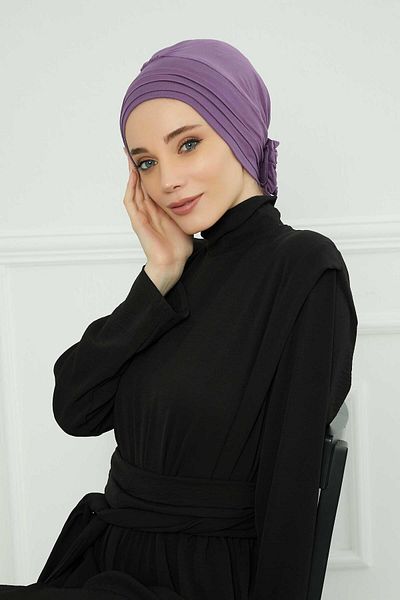 Aisha's Design موديل B-74 بونيه قطني ممشط