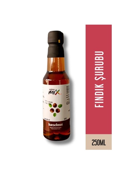 Unicomix Fındık Şurup Pet Şişe 250 Ml