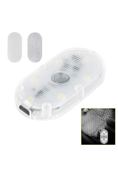 Choice WHITE 2 pieces Car Interior LED Night Lighting Under Cabinet Light Touch Sensor Reading Lamp LED Boo