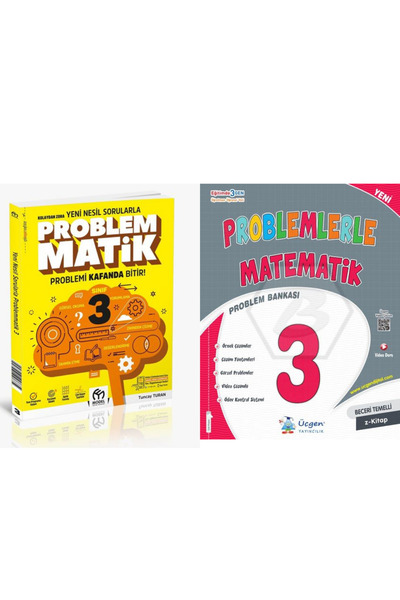 Üçgen Yayıncılık ÜÇGEN YAYINCILIK 3.SINIF PROBLEMLERLE MATEMATİK & MODEL EĞİT...