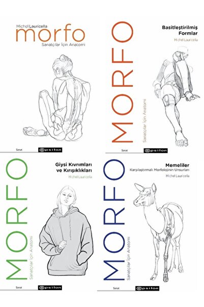 Epsilon Yayınevi Morfo 4 Kitap Set / Sanatçılar İçin Anatomi Seti