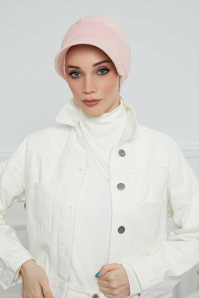 Aisha's Design قبعة قطنية ممشطة مطبوعة على شكل عظمة - b-73